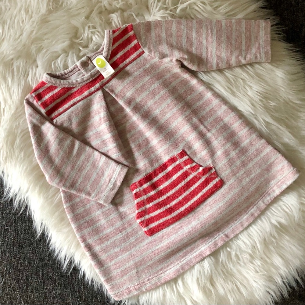 Nordstrom Stem Baby 💯Organic Cotton Striped Dress